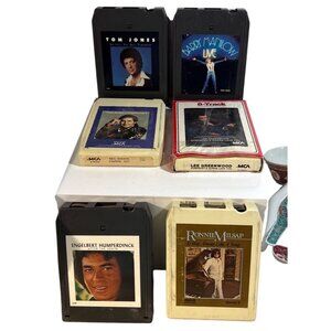 Vintage 8 Track Tapes Lot Of 6 Jones Barry Sedaka Milsap Humperdinck Greenwood